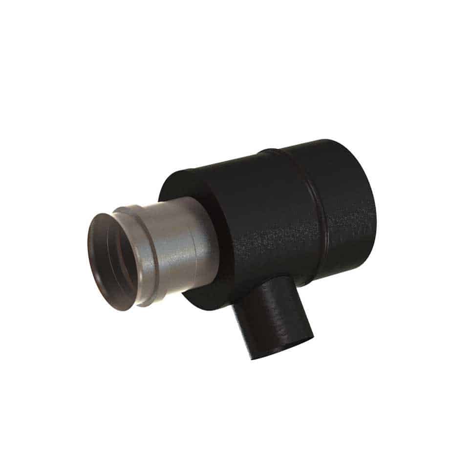 ADAPTATEUR PLA SUR PTR TE PIQUAGE PLA FEMELLE Ø80 NOIR