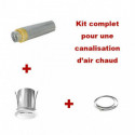 Kit de canalisation d'air chaud Ø80