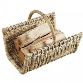 Panier en rotin pour bûches PANIER ROTIN B PANIER ROTIN PORTE BOIS