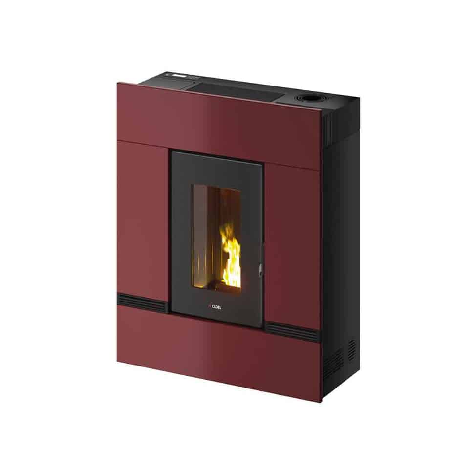 Poêle à granulés CADEL Mithos 12Kw rouge