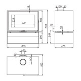 Poêle à bois QUERCUS STORE 7,2KW