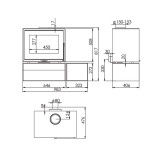 Poêle à bois WENGUÉ ASYMMETRIC STORE 6,7KW