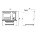 Cuisinière à bois SLAVONAC N 8KW