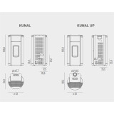 Poêle à granulés Kunal Air 8 XUP de 8 KW