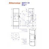 Poêle à bois SEIDO avec accumulateur 6KW