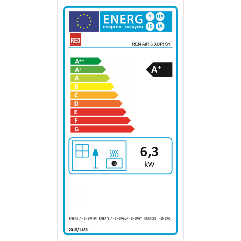 Poêle à granulés REN Air 6 XUP de 6 KW TVA à 20%