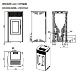 Poêle à granulés canalisable Loto 14 KW