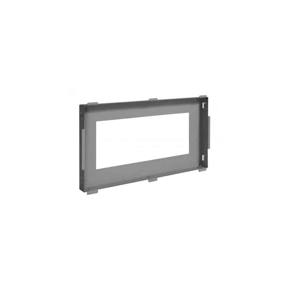 Grille de coffrage noire AIR-02 440x250mm sur précadre